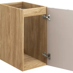 Mobile bagno sospeso 90cm con lavabo da incasso beige rovere Swim