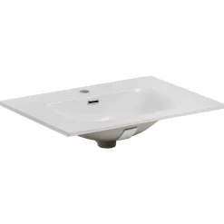 Mobile bagno sospeso 80cm con lavabo 2 cassetti noce Walnuts