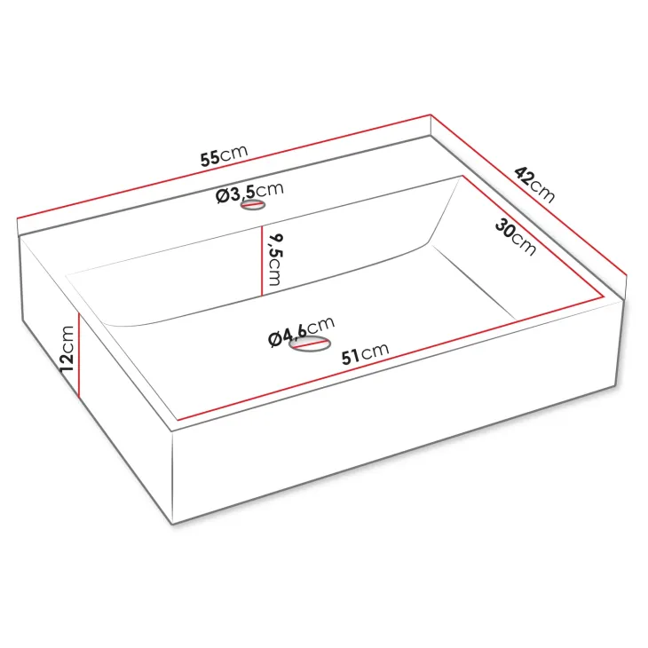 Mobile bagno sospeso 100cm con lavabo, specchio e colonna bianco Krom
