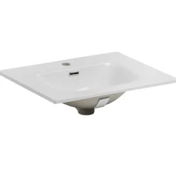 Mobile bagno sospeso 60 cm con lavabo quercia antracite Limpid