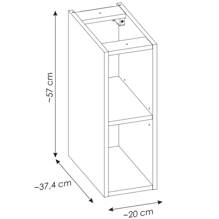 Mobile bagno sospeso 100cm con 2 lavabi, 4 cassetti e colonna rovere Rovery