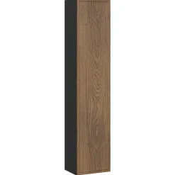 Mobile bagno sospeso 60cm con lavabo e colonna noce Walnuts
