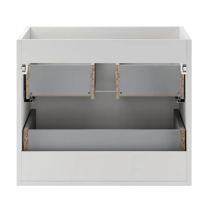 Mobile bagno sospeso 60cm con lavabo 2 cassetti bianco Speranza