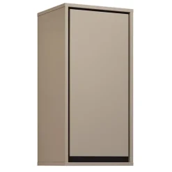 Mobile bagno sospeso 120cm con specchio tortora nero Linda