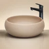 Mobile bagno sospeso fresato 120cm con colonna beige Sand
