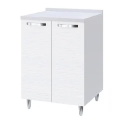 Mobile base cucina 60x86h cm 2 ante bianco frassinato Talise