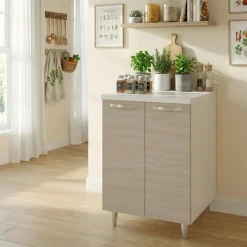 Mobile base cucina 60x86h cm 2 ante rovere olmo Talise