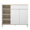 Mobile cucina 120x102h cm bianco opaco rovere da cucina moderno Penny