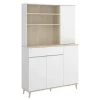 Mobile da cucina 120x191h cm 4 ante 1 cassetto bianco rovere Penny