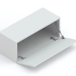Mobile ingresso consolle 98x196h cm pannello cannettato rovere chiaro grigio chiaro Sunset Decor 1002