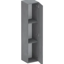 Mobile ingresso consolle 98x196h cm pannello cannettato rovere chiaro antracite Sunset Decor 1002