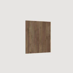 Mobile ingresso sospeso consolle 138x240h cm pannello cannettato grigio scuro rovere scuro Sunset Decor 1009
