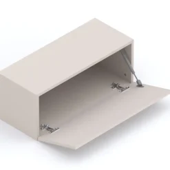Mobile ingresso sospeso consolle 138x240h cm pannello cannettato beige rovere chiaro Sunset Decor 1021