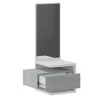 Mobile ingresso sospeso 43x90h cm bianco frassinato e cemento Cliff