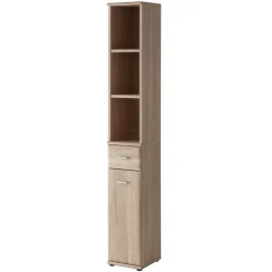 Mobile ingresso 90x203h cm con appendiabiti rovere sonoma California 1 Gihome®