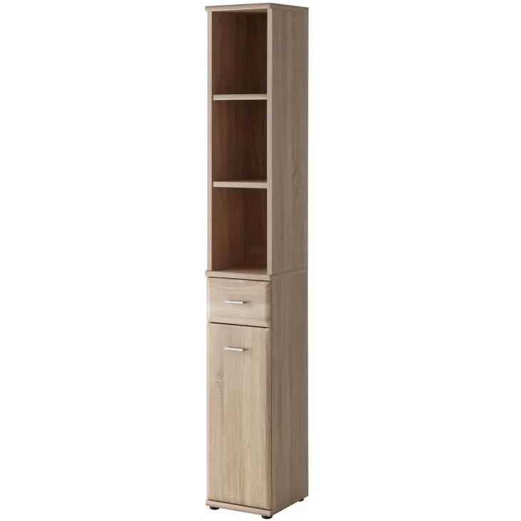 Mobile ingresso 90x203h cm con appendiabiti rovere sonoma California 1 Gihome®