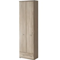 Mobile ingresso 180x203h cm con specchio e appendiabiti rovere sonoma California 3 Gihome®