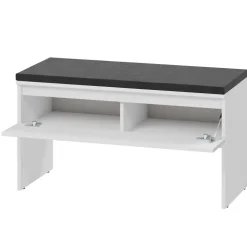 Mobile ingresso 200x230h cm con specchio appendiabiti bianco Accent