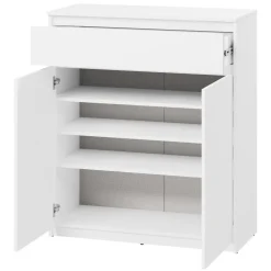 Mobile ingresso 200x230h cm con specchio appendiabiti bianco Accent