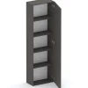 Mobile ingresso 193x220h cm pannello cannettato ossido rovere chiaro Sunset Decor 1013