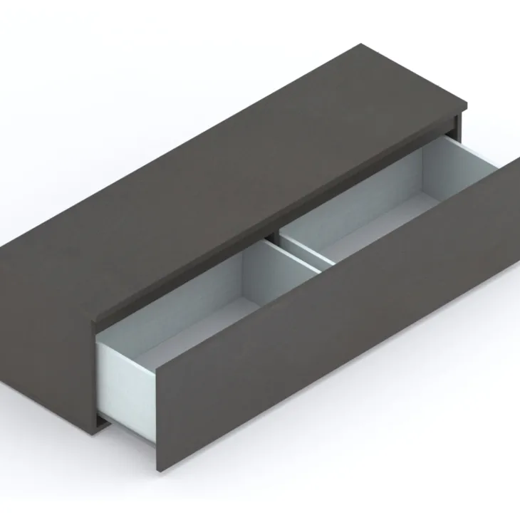 Mobile ingresso 193x220h cm pannello cannettato ossido rovere chiaro Sunset Decor 1013