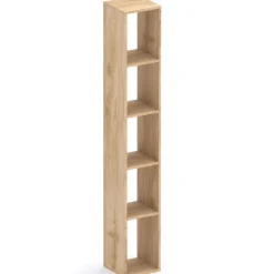 Mobile ingresso 222x220h cm pannello cannettato tortora rovere chiaro Sunset Decor 1016