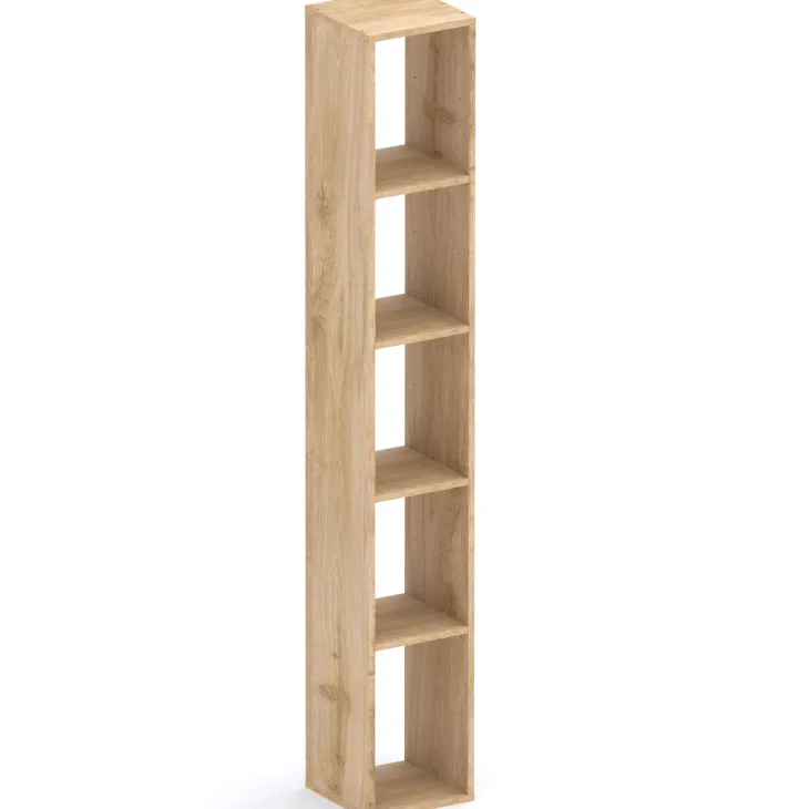 Mobile ingresso 222x240h cm pannello cannettato beige cashmere rovere chiaro Sunset Decor 1017