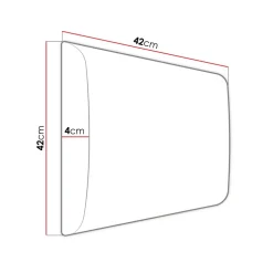 Mobile ingresso 85x206h cm rovere rustico rosa Welly 2
