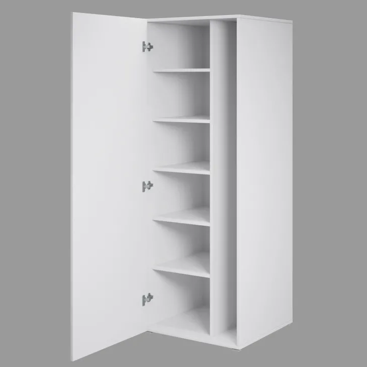 Mobile lavanderia 67x189h cm 1 anta bianco Ordinary