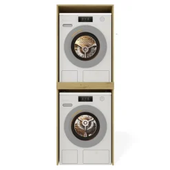 Mobile lavatrice e asciugatrice 64x180h cm rovere nodoso Motty