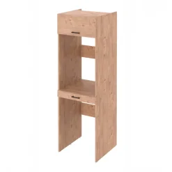 Mobile lavatrice e asciugatrice 67x215h cm 1 cassetto 1 vano rovere rustico Klara