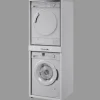 Mobile lavatrice e asciugatrice 69x189h cm bianco Ordinary