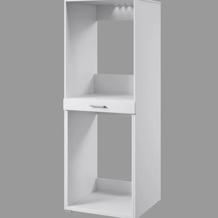 Mobile lavatrice e asciugatrice 69x189h cm bianco Ordinary