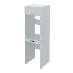 Mobile lavatrice e asciugatrice 67x215h cm 1 cassetto 1 vano bianco Klara