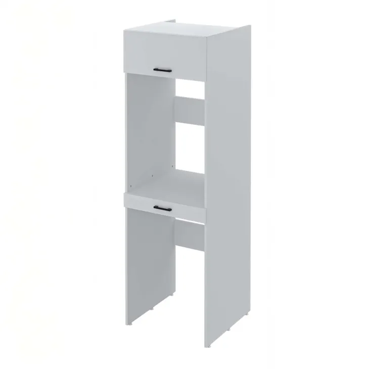 Mobile lavatrice e asciugatrice 67x215h cm 1 cassetto 1 vano bianco Klara