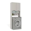 Mobile lavatrice 64x180h cm 2 ante e doppio vano a giorno beige cashmere Motty