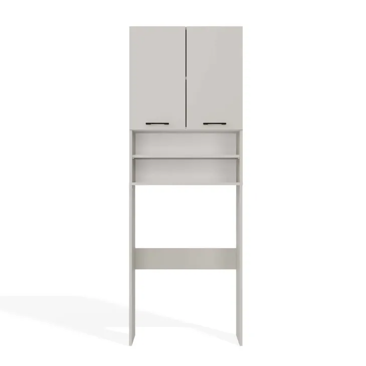Mobile lavatrice 64x180h cm 2 ante e doppio vano a giorno beige cashmere Motty
