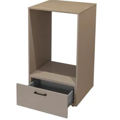Mobile lavatrice 67x117h cm con cassettone tortora rovere Wave
