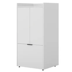 Mobile lavatrice 77x153h cm con cassettone e 2 ante bianco Lavia