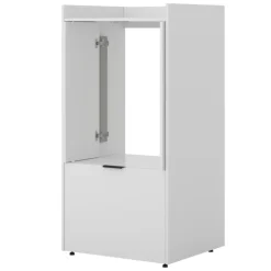 Mobile lavatrice 77x153h cm con cassettone e 2 ante bianco Lavia