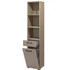 Mobile lavatrice 107x197h cm con colonna tortora rovere Wave