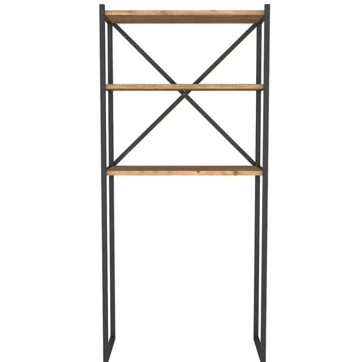 Mobile lavatrice 66x160h cm industrial metallo rovere rustico Loft