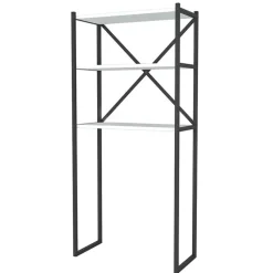 Mobile lavatrice 66x160h cm industrial metallo bianco Loft