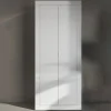 Mobile multiuso ingresso appendiabiti 78x187h cm moderno bianco lucido Eternity