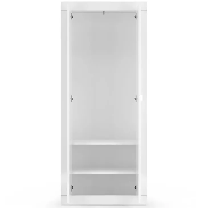 Mobile multiuso ingresso appendiabiti 78x187h cm moderno bianco lucido Eternity