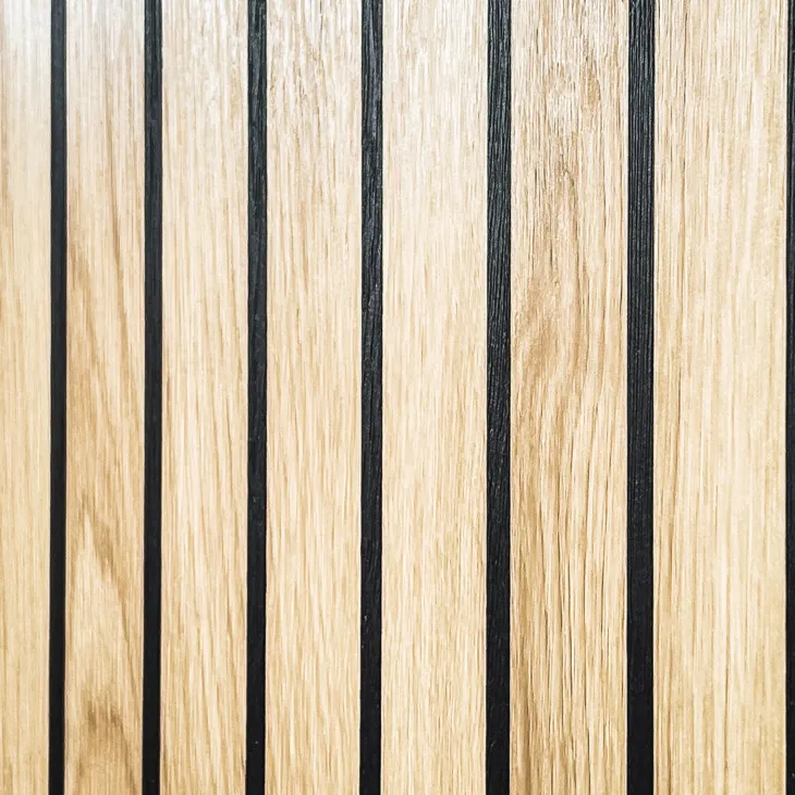 Mobile multiuso ingresso 60x96h cm stampa a righe rovere rustico antracite California Gihome®