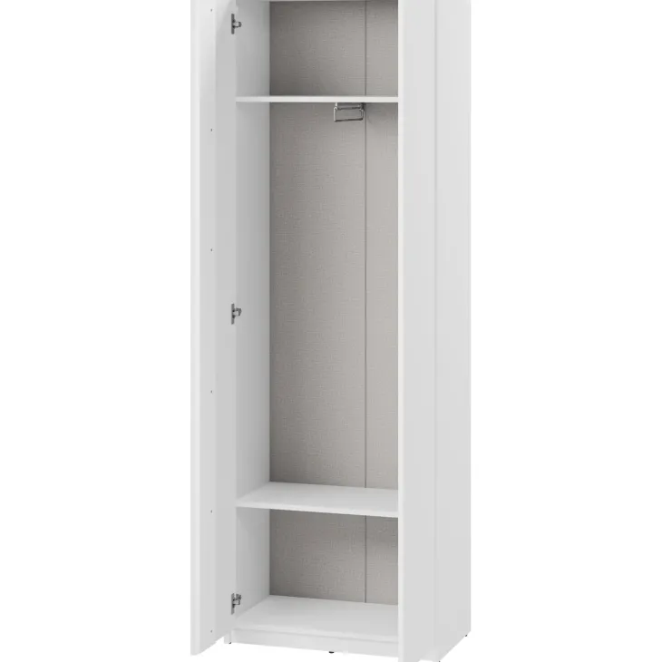 Mobile multiuso ingresso 69x200h cm appendiabiti bianco Accent