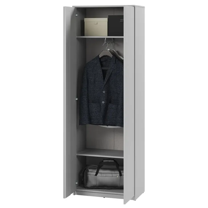 Mobile multiuso ingresso 69x200h cm appendiabiti grigio Accent