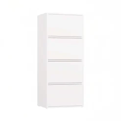 Mobile multiuso ingresso 50x119h cm scarpiera 4 ante bianco Tyler