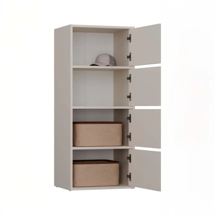 Mobile multiuso ingresso 50x119h cm scarpiera 4 ante cashmere Tyler